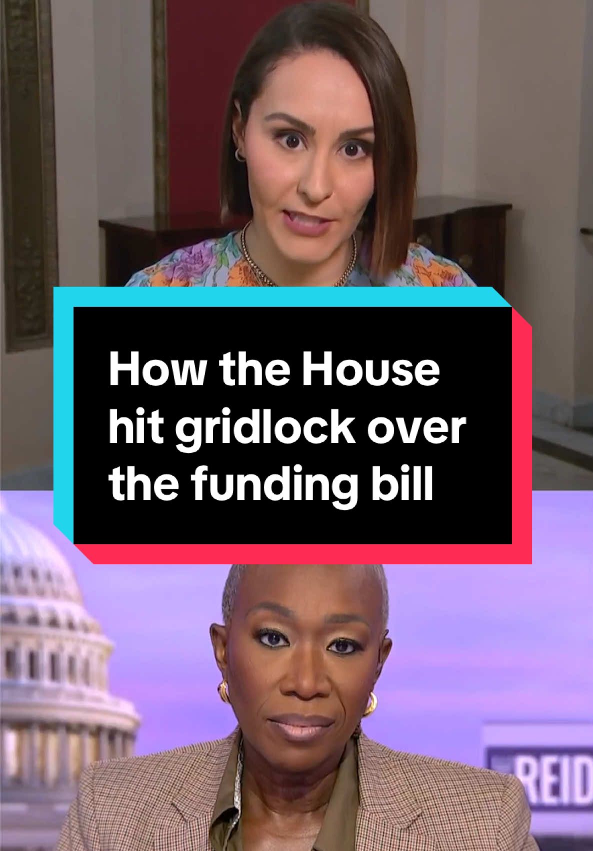 The House rejected a bill to keep the government funded temporarily, after Republican leaders reneged on an earlier bipartisan deal and made modifications to appease President-elect Donald Trump, billionaire Elon Musk and an internal GOP revolt. @Ali Vitali breaks down what happened on @The ReidOut with Joy Reid with @Joy Ann Reid. #governmentshutdown #elonmusk #donaldtrump #congress #mikejohnson #politics #news 