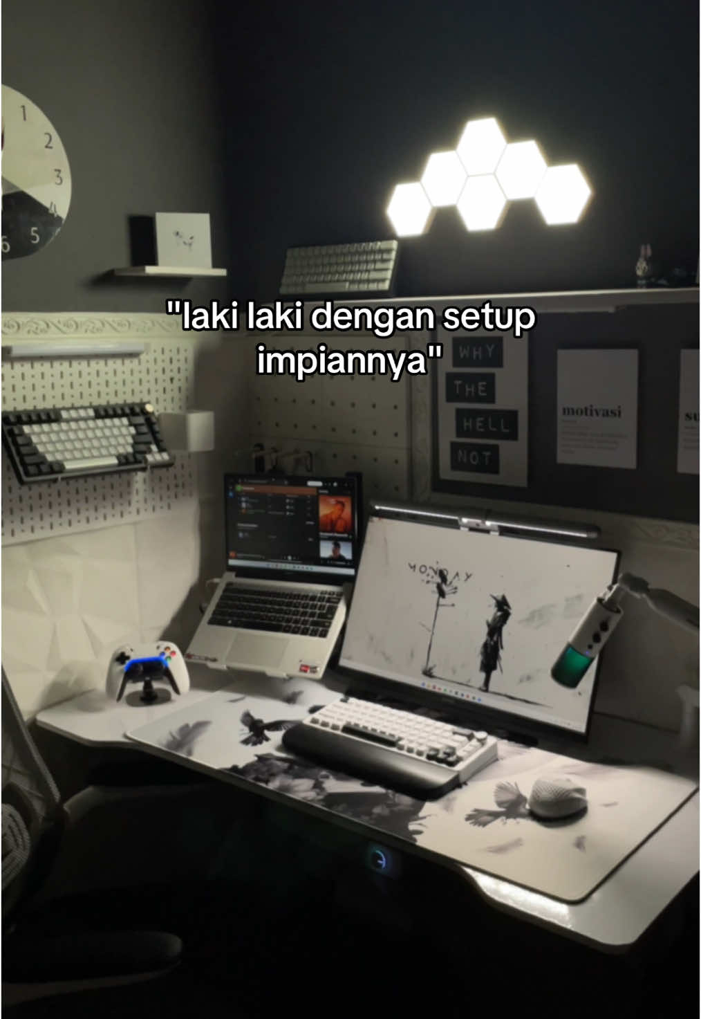 segini aja udah cukup banget #techtok #aftertechtok #inspirasisetup #setup #setupinspiration #setupgaming #kamaraesthetic #advanworkplus 