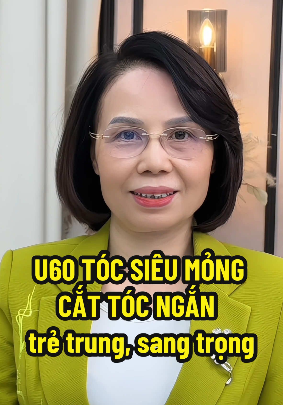 U60 tóc mỏng yếu, cắt tóc ngắn bồng bềnh có giúp Chị em trẻ trung sang trọng hơn #tocngan #tocdep #U60 