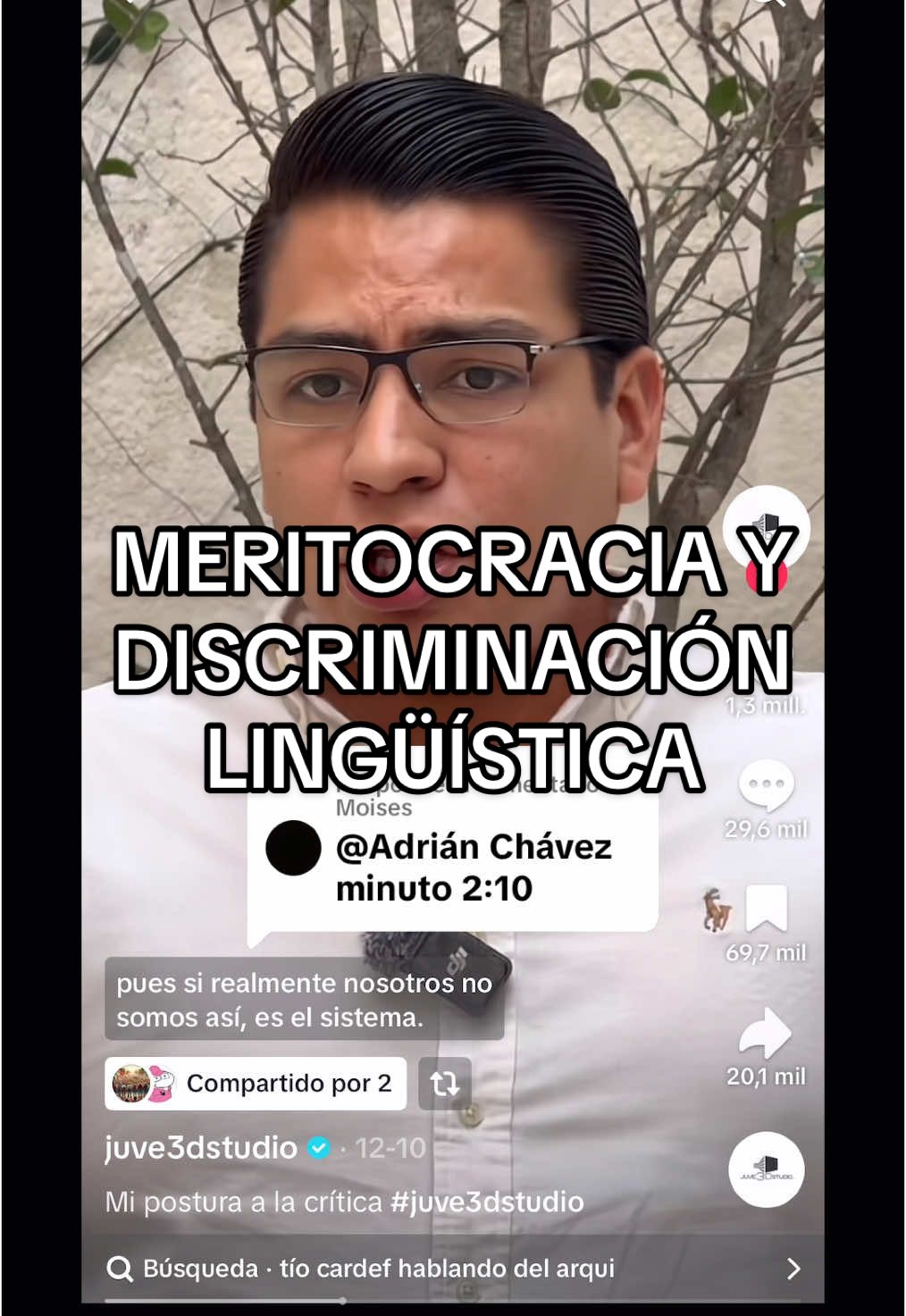 Respuesta a @Moises Esta semana me han pedido varias veces que hable de esta controversia, pero la verdad es que, en lo que toca a la lengua, hay poco más que decir: es la glotofobia de toda la vida 🤷🏻‍♂️ #meritocracia #lengua #glorofobia #linguistiktok #sorbito #español 