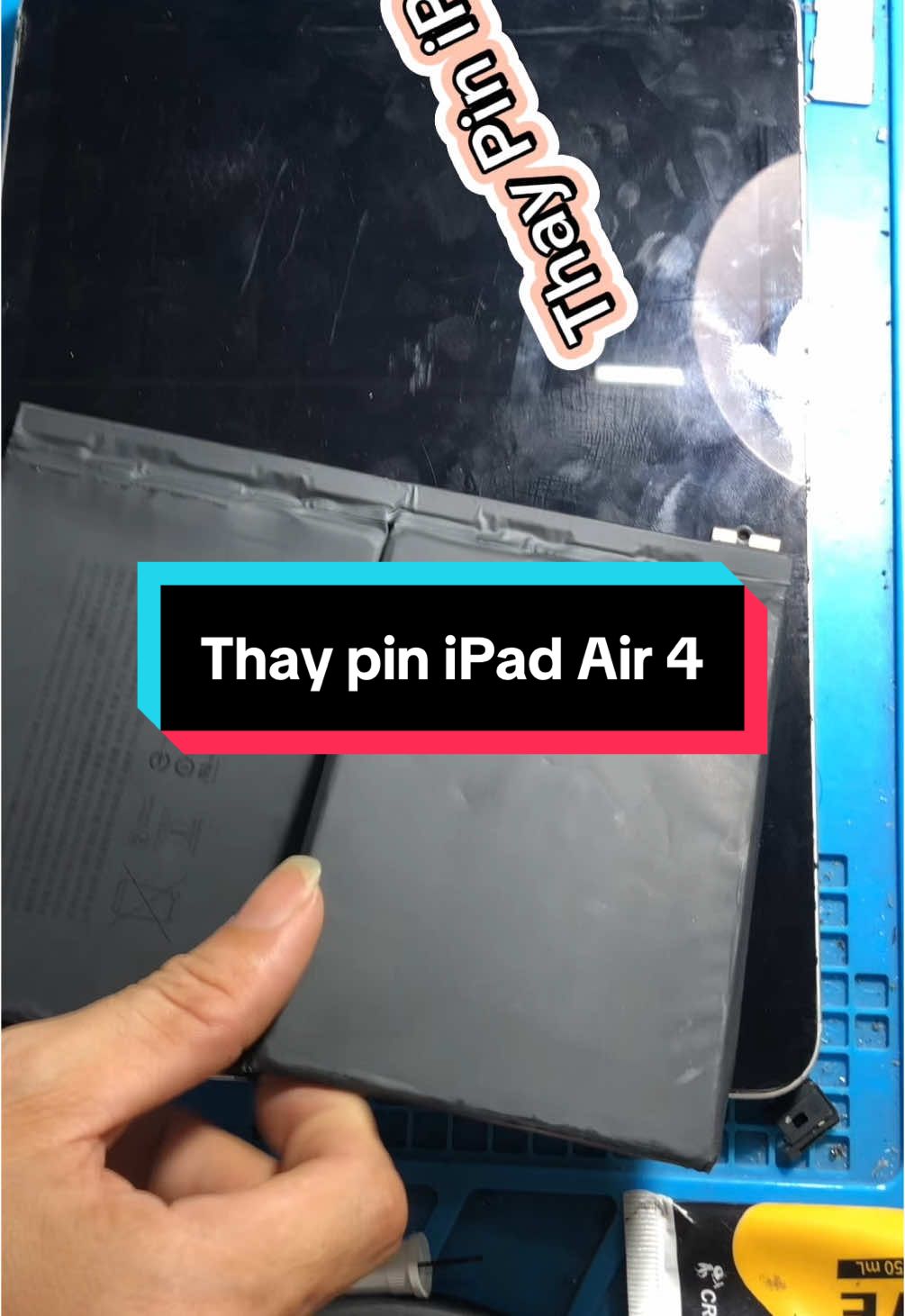 Thay pin iPad air 4 10.9inch 2020 #truongnguyenstore #xuhuong #viral #satthuvideongan #trending #suadienthoai #battery #thaypinipad #thaypin #ipadair4 