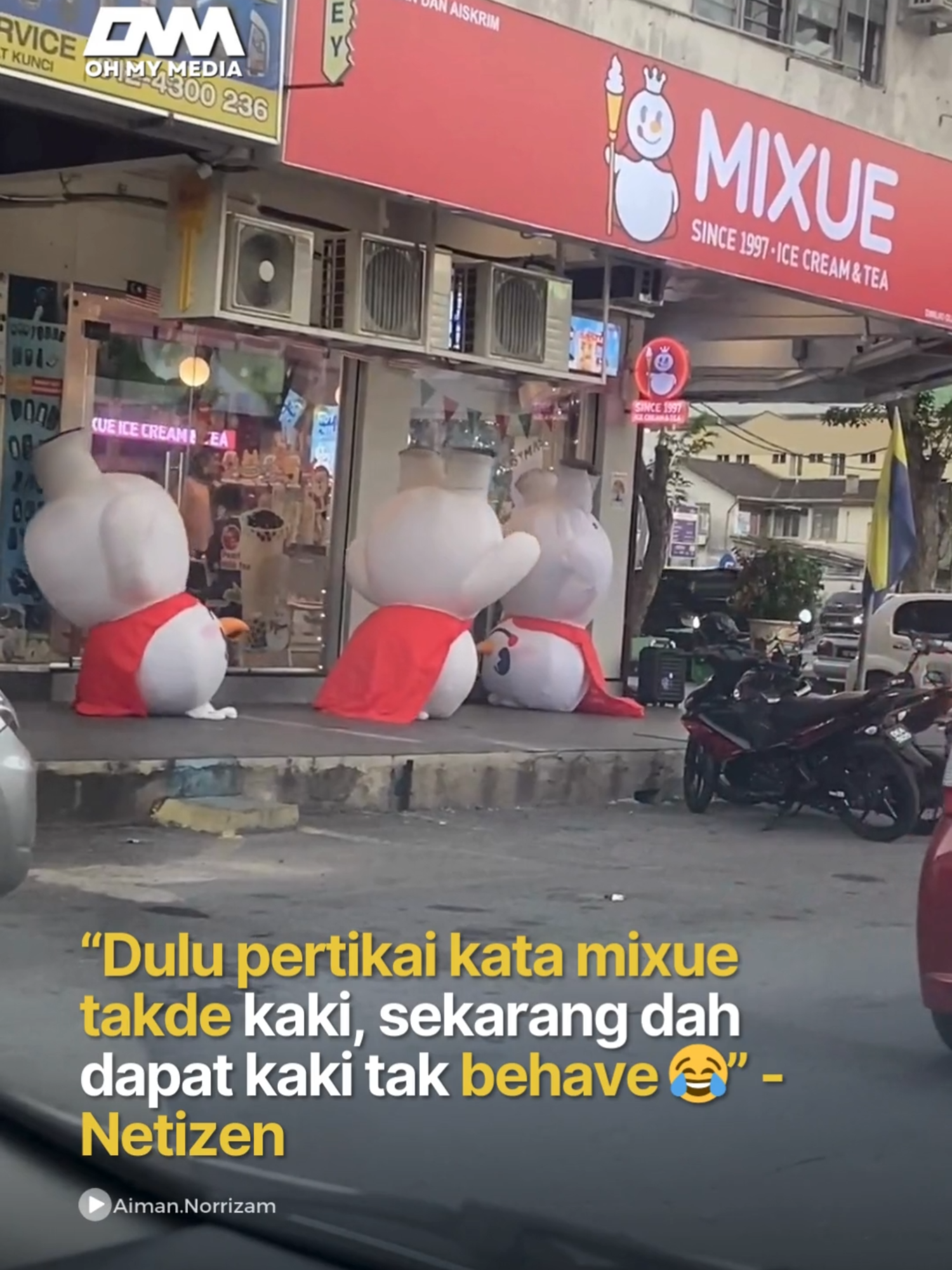 Ni apahal ni? bawak2 la bergaul dengan outlet lain jugak😂 #ohmymedia #ommbest #videoviral #mixue