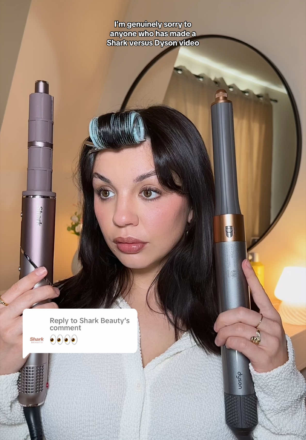 Replying to @Shark Beauty dyson vs shark ☕️ #dysonairwrap #sharkflexstyle #dysonvsshark #hairtools #holidaywishlist #haircare #hairstyling #beautytools #hairtutorial #fyp @Dyson USA @Shark Beauty 