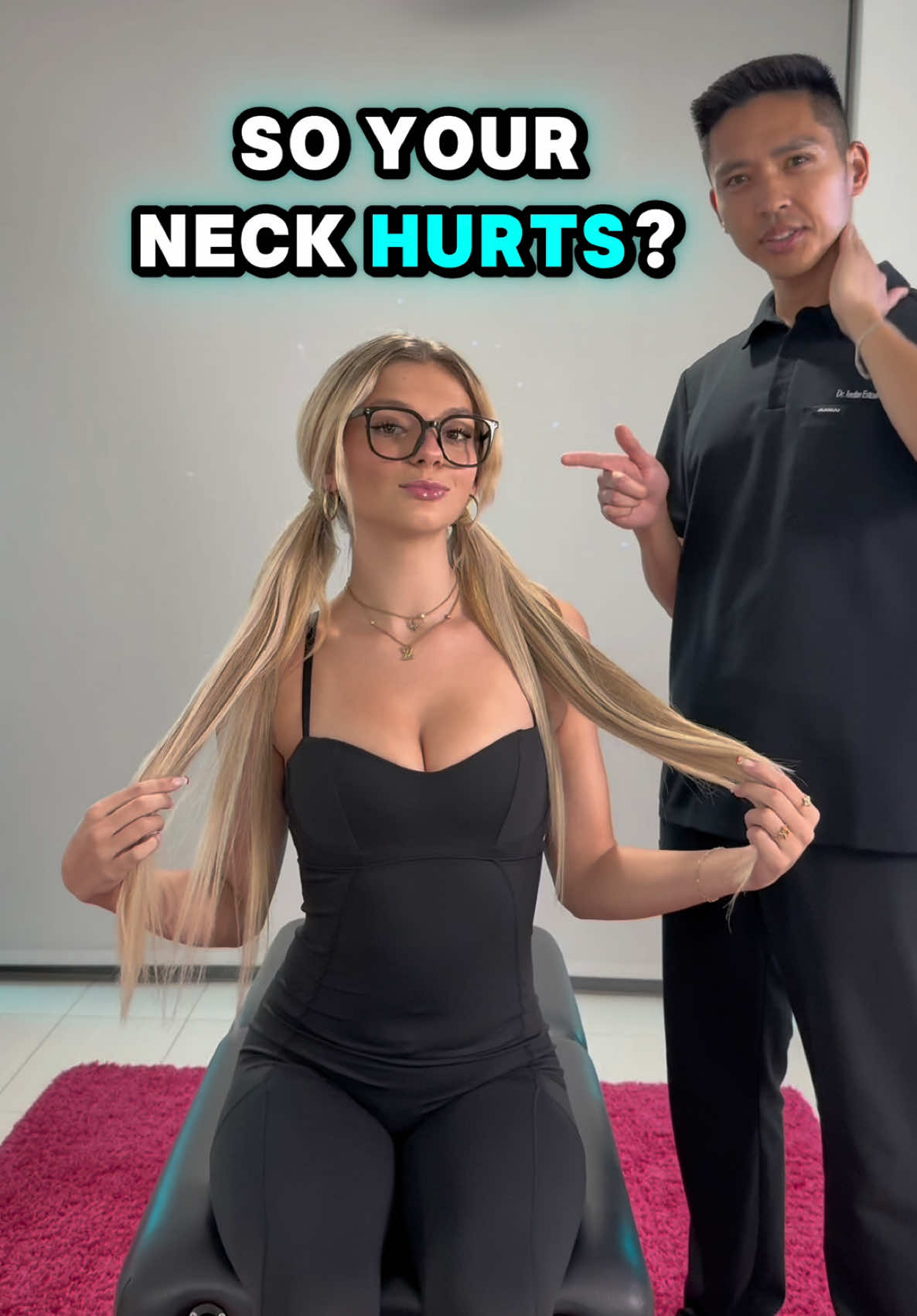 How to stretch your neck with @abigaillutz (Breckie Hill 2.0) 👍 #satisfying #neckpain #creatorsearchinsights 