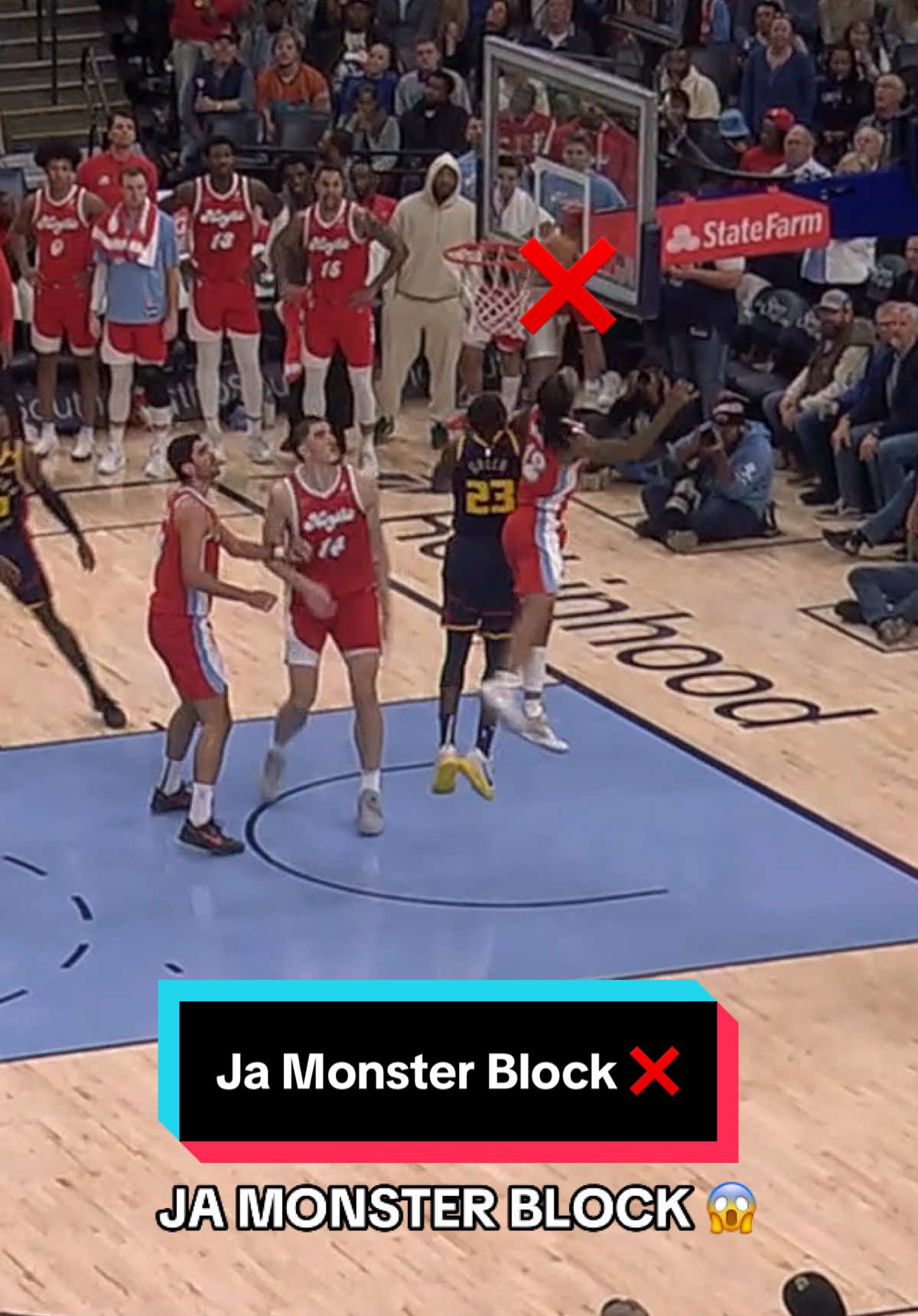 MONSTER block by Ja ‼️ @memgrizz #NBA #Basketball #JaMorant 