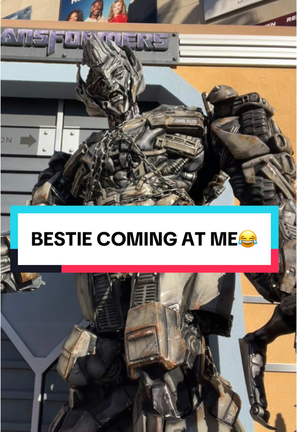 Not bestie coming at me😂🫣@menacemade @Universal Destinations #universalstudioshollywood#universalstudios#hollywood#california#losangeles#transformers#megatron#themepark#mean#foryou#fyp#fy#besties#transformerstok#kenya#bestie#funny#lol#rusty#mad#2024 