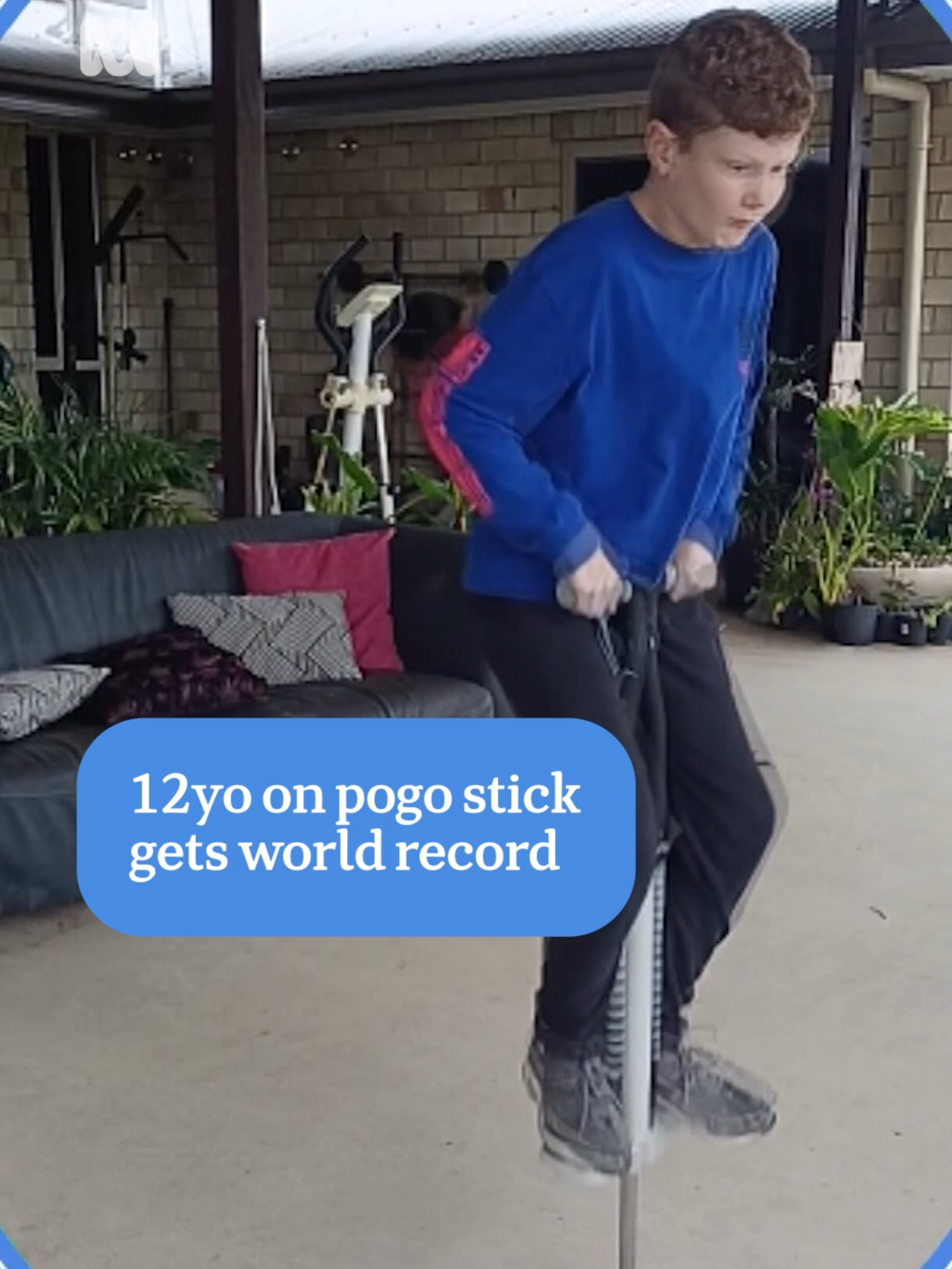 Lachlan has boundless energy and he's put it to good use, earning himself a Guinness World Record in the process. By Jessica Ross via ABC News Queensland. Social version by David Douglas Stuart for ABC News Digital. To personalise your news & stay in the know, download the ABC News app via the link our bio. #ABCNews #Pogo #Austism #WorldRecord