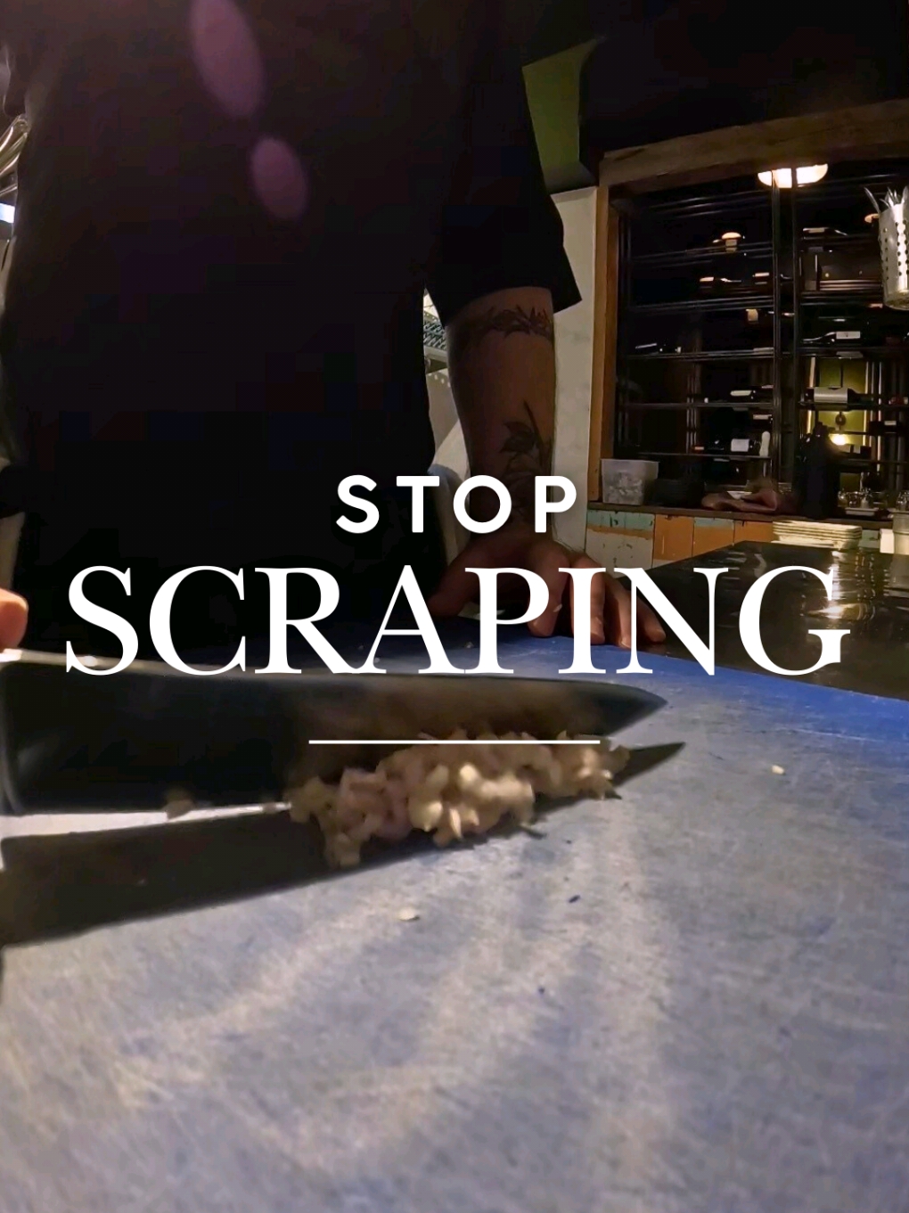 STOP SCRAPING YOUR KNIFE!