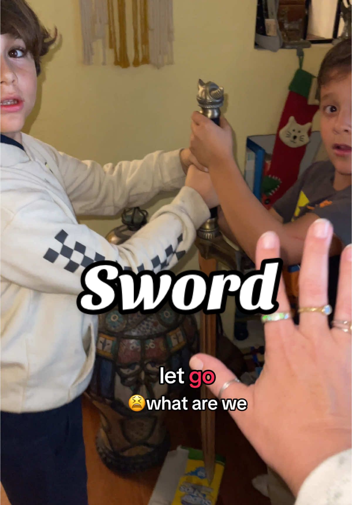 Help 🥹 #sword #kidsoftiktok #battlecry #knight #trouble 