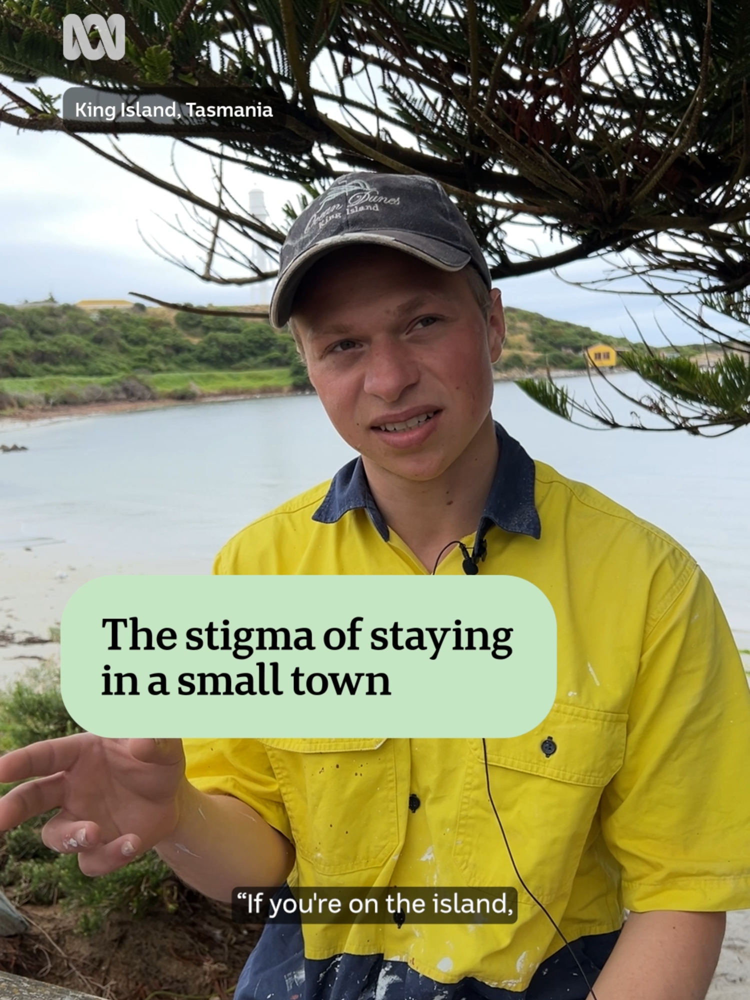 Do you feel judged for staying in your hometown? We spoke to Kobi Bell on King Island, in the Bass Strait between Victoria and Tasmania's northwest coast. He says the big reason young people move away is because some older generations believe 