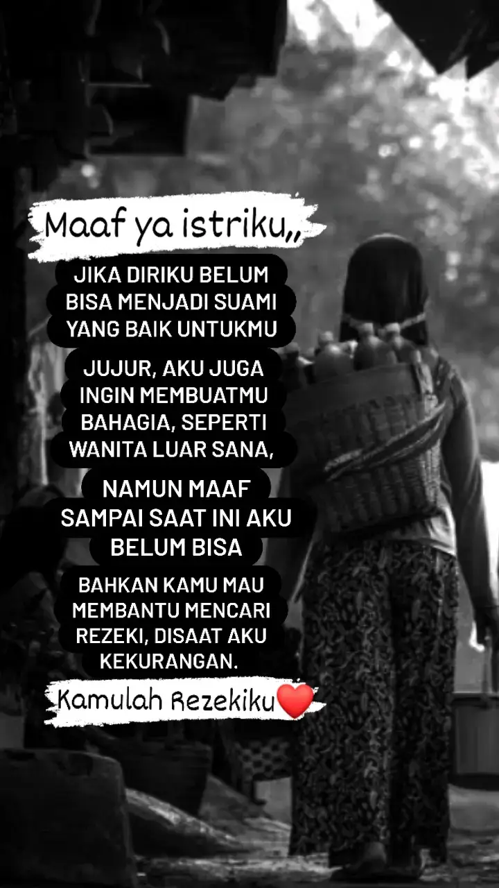 maaf ya istriku🙏