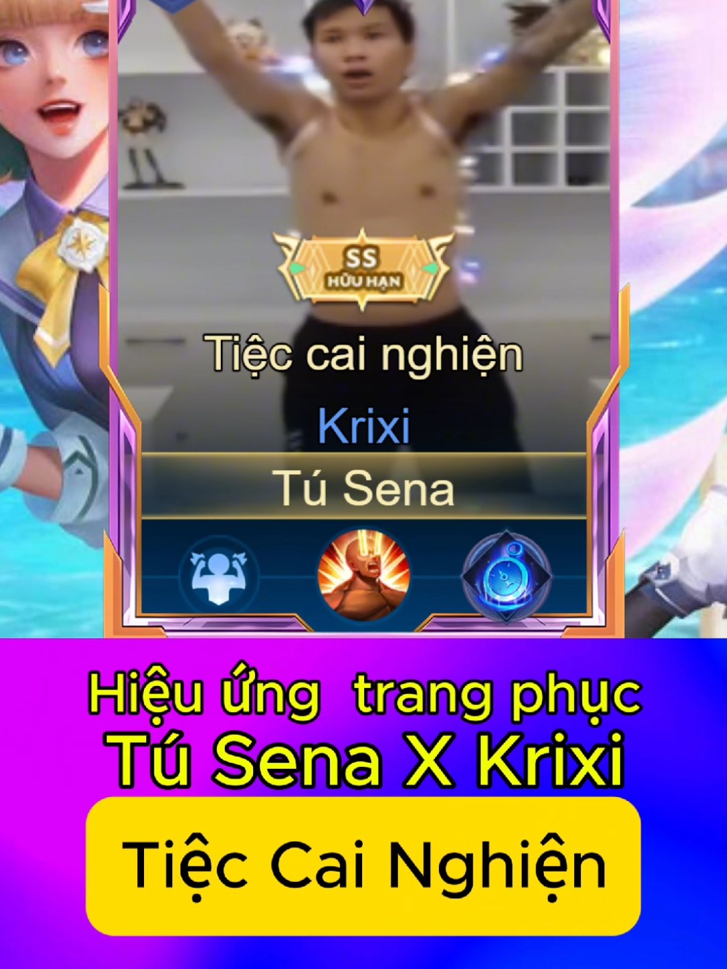 full hiệu ứng kĩ năng krixi x sena -  Tiệc cai nghiện #lienquan #lienquanmobile_garena #lienquantiktok #sena #tusena #xuhuong #viral #fyp #xh 