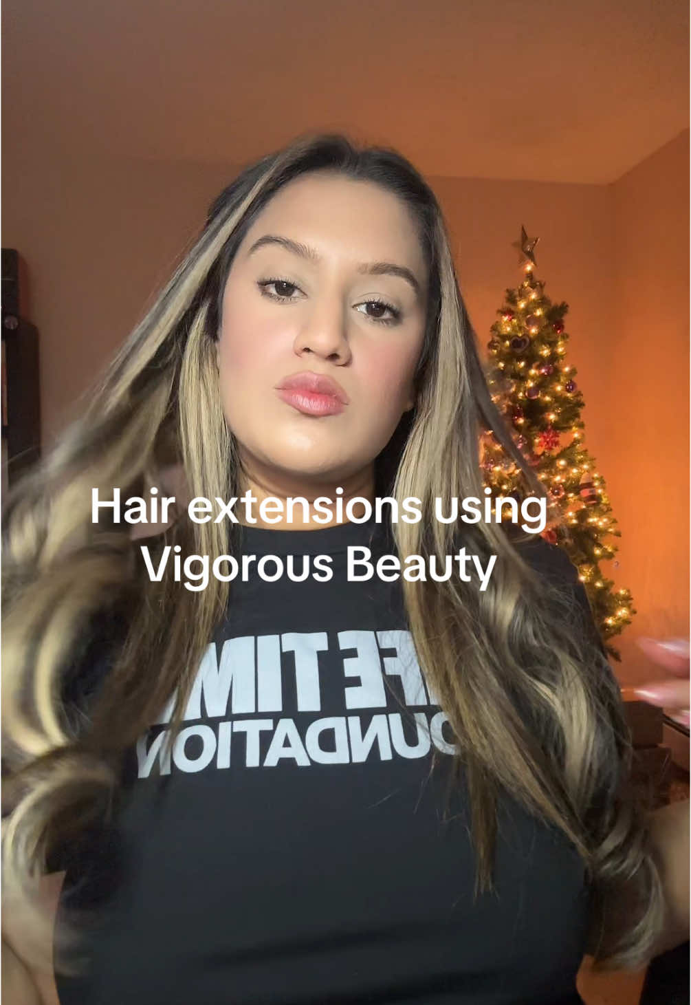 I’m beyond obsessed with these hair extensions! 🫶🏼 @Vigorous Beauty #vigorousbeauty #vigoroushairextension #hairextensions #haircare #diyhairextensions #tiktokshopfinds #winterfinds #fyp 