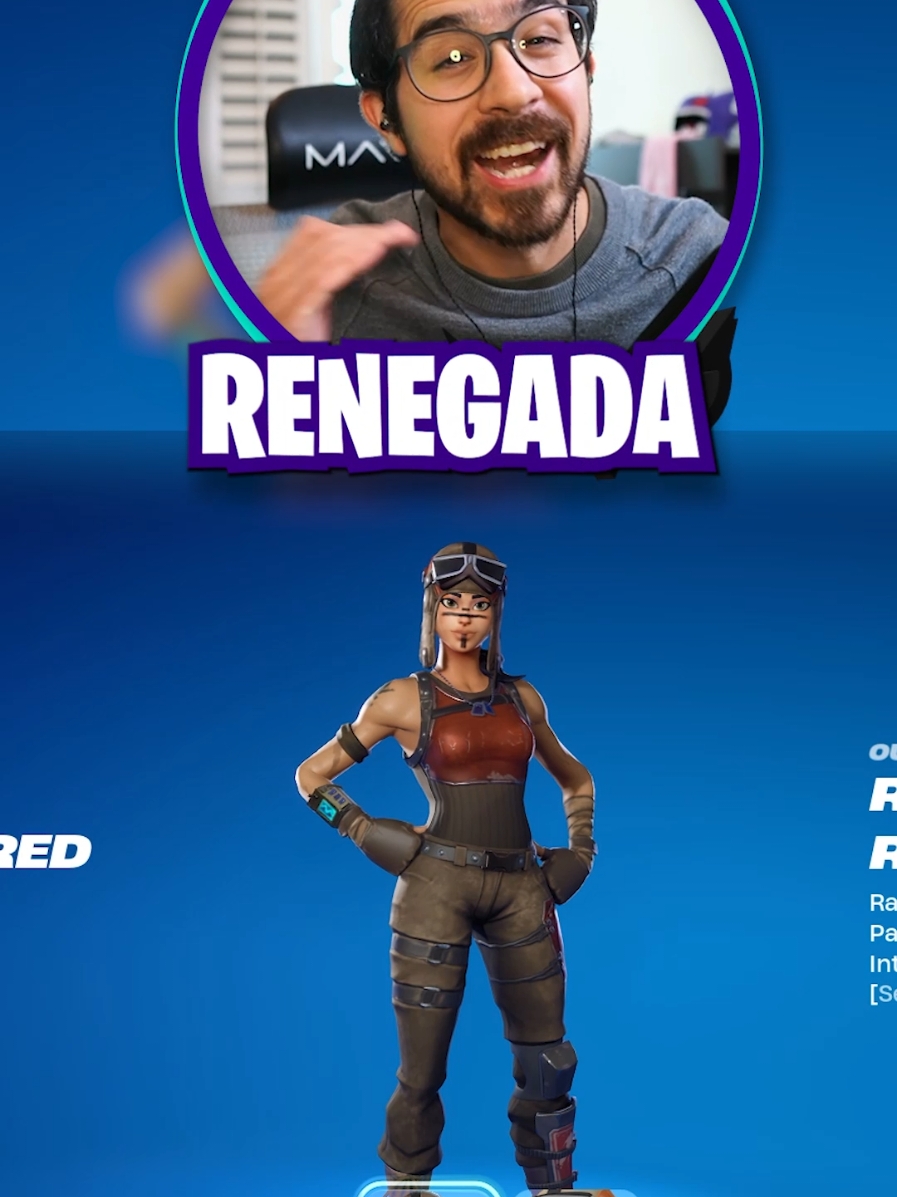 Desbloquea la Skin RENEGADA en MINUTOS!! 🔥😱 #gamerentiktok #gusbars #fortnite #fortnitelatam #renegade 