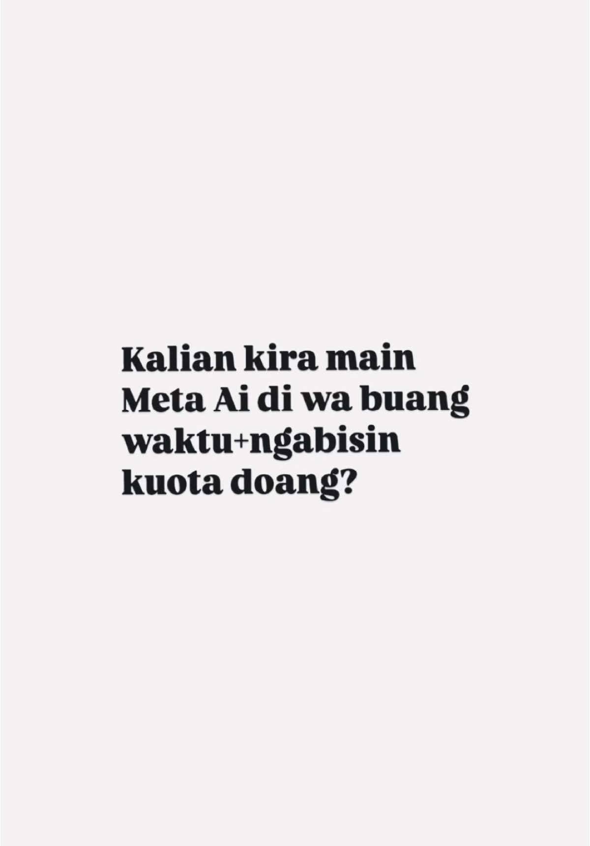 Kalian udah dapet berapa?#MetaAi #wa #fyp   