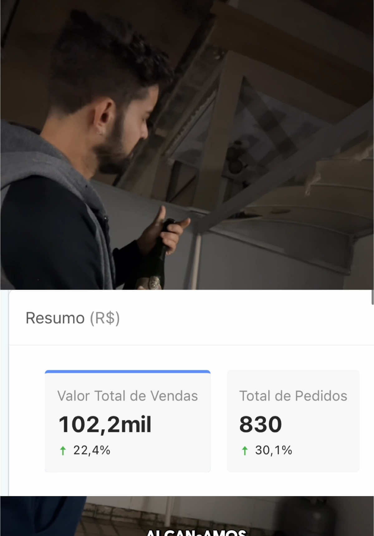 100 mil reais faturados em menos de 1 mês 🙏🏻