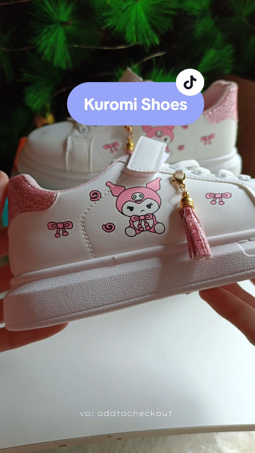 size 25-36 white & pink color available!! #kuromishoes #whiteshoes #pinkshoes #kidsshoes #sneakers #kidswhiteshoes #kidssneakers #kuromi #fypシ #addtocheckout 