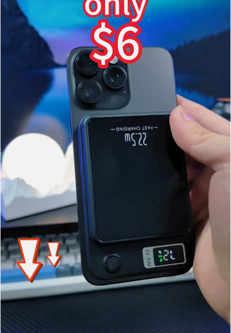Just place it on, and it charges instantly!!#christmas #giftideas#tiktokmademebuyit #portablecharger#tiktokshop #us #fyp #sephoraalışverişim 