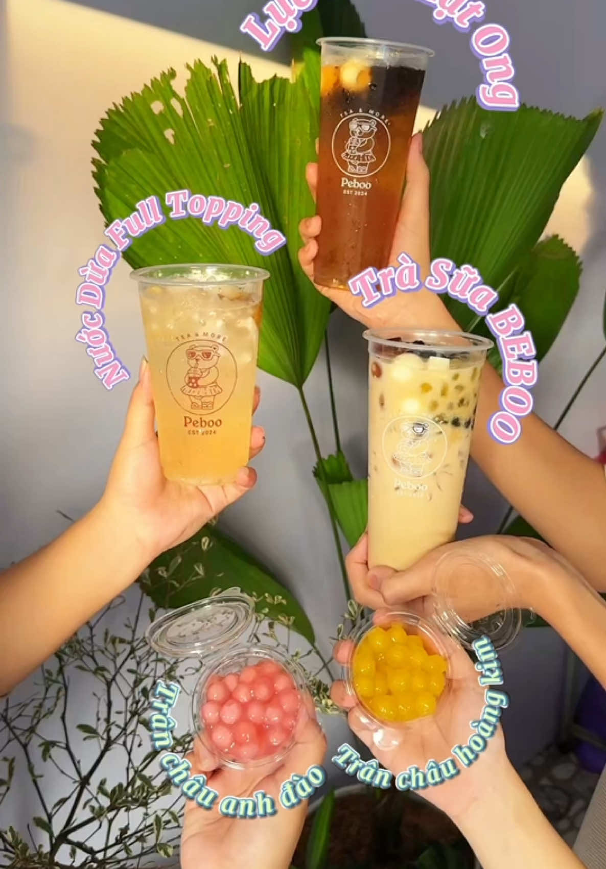 Trà sữa PEBOO Mua 2 Tặng 1 nè 🌟🧋👦🚌 #thegioiquanhxoi #trasua #bepoo #travinh #vietnam #milktea 