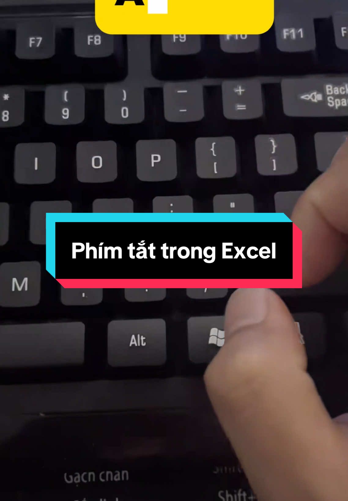 Phím tắt trong Excel #tinhocvanphong #word #excel #sachtinhocvanphong #LearnOnTikTok 