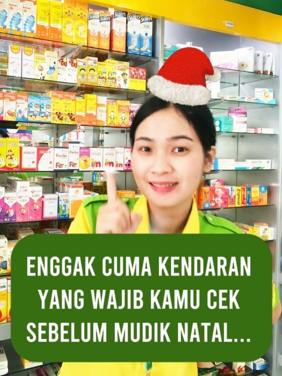 Jangan lupa cek kesehatan sebelum berlibur ya, Sobat Sehat! 🎅🎄💚 #apotekk24 #k24 #k24sobatsehatkitakita #apotekerindonesia #kontenapotek #infokesehatan #rekomendasiobat #cekkesehatan #promocerah #cerah #diskon #natal #christmas #tahunbaru #indonesia #fyp 