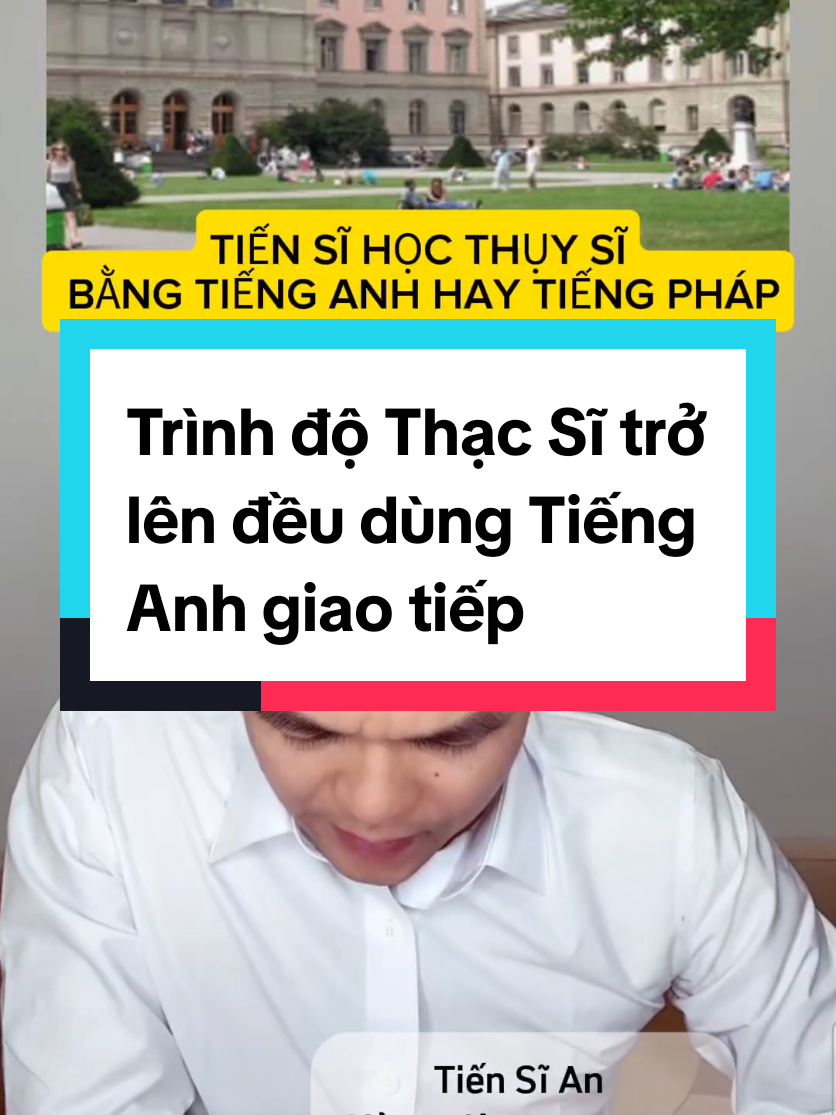 Trình độ Thạc Sĩ trở lên đều dùng Tiếng Anh giao tiếp. #tsdsngocan  #suckhoesắcđẹp  #suckhoe 