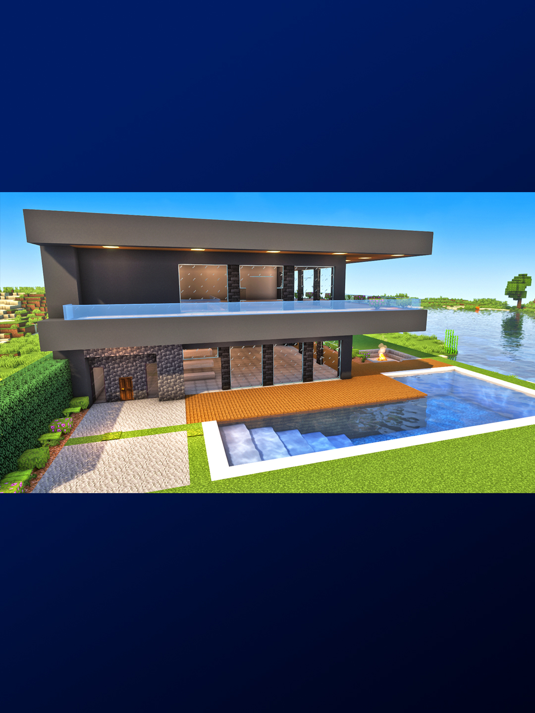 Minecraft Como construir uma mansão moderna de praia parte 1 Tutorial Manyacraft #Minecraft #minecraftcasasmodernas #minecrafttutorial #manyacrafttiktok