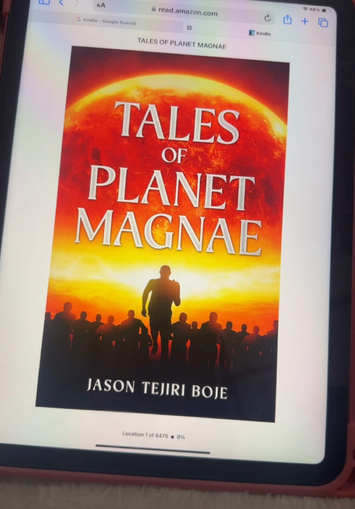 Finally finished reading Tales of Planet Magnae  by @Jason Boje | Author . I will be posting my review tomorrow. This was such a fun read and such a suspenseful ride as well! 😍. What book have you recently finished besties???  #booktokfyp #BookTok #finishedreading #talesofplanetmagnae #scifibook #scifireadersofbooktok #ilovetoread #jhanellereads #fyp #booklover #bookworm #kindle #thrillerbook #suspense 