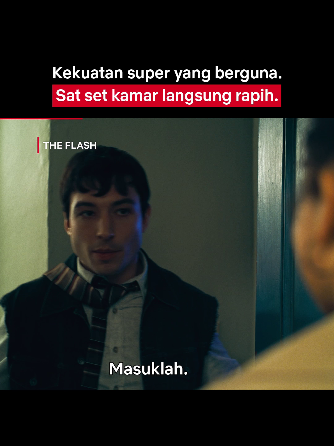 Abis ini tolong kamar saya juga ya, Bang The Flash 😌 #TheFlash #EzraMiller #Superhero #NetflixIndonesia #RekomendasiFIlm