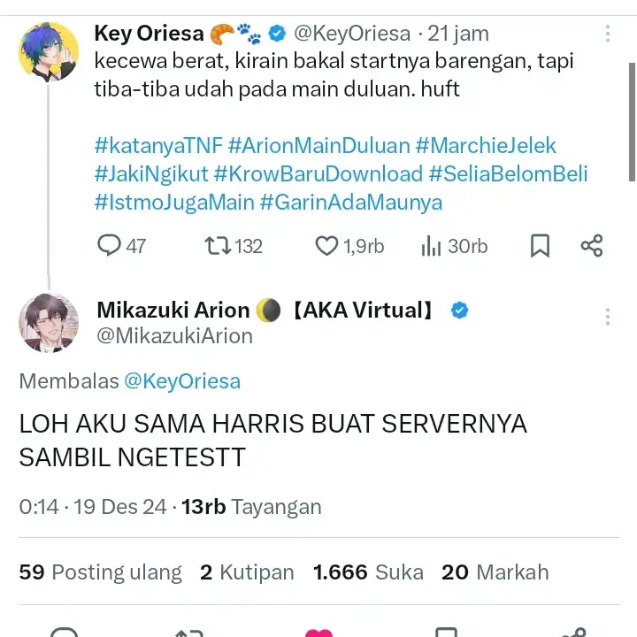 Harris ATM berjalan kah apa gimana 😭 tanpa ba-bi-bu tiba² sekali #harriscaine #seliaaisnith #keyoriesa #elyarosabelle #mikazukiarion #krow #saladartist13 #vtuber #tnf #tokyonoirfamilia 