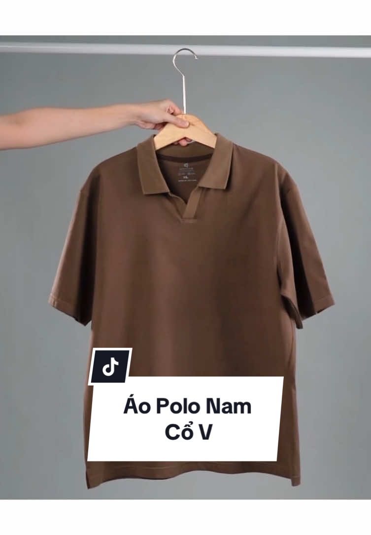 Áo Polo cổ V basic trẻ trung Hàn Quốc #unicas #aopolo #aothun #viralvideo 