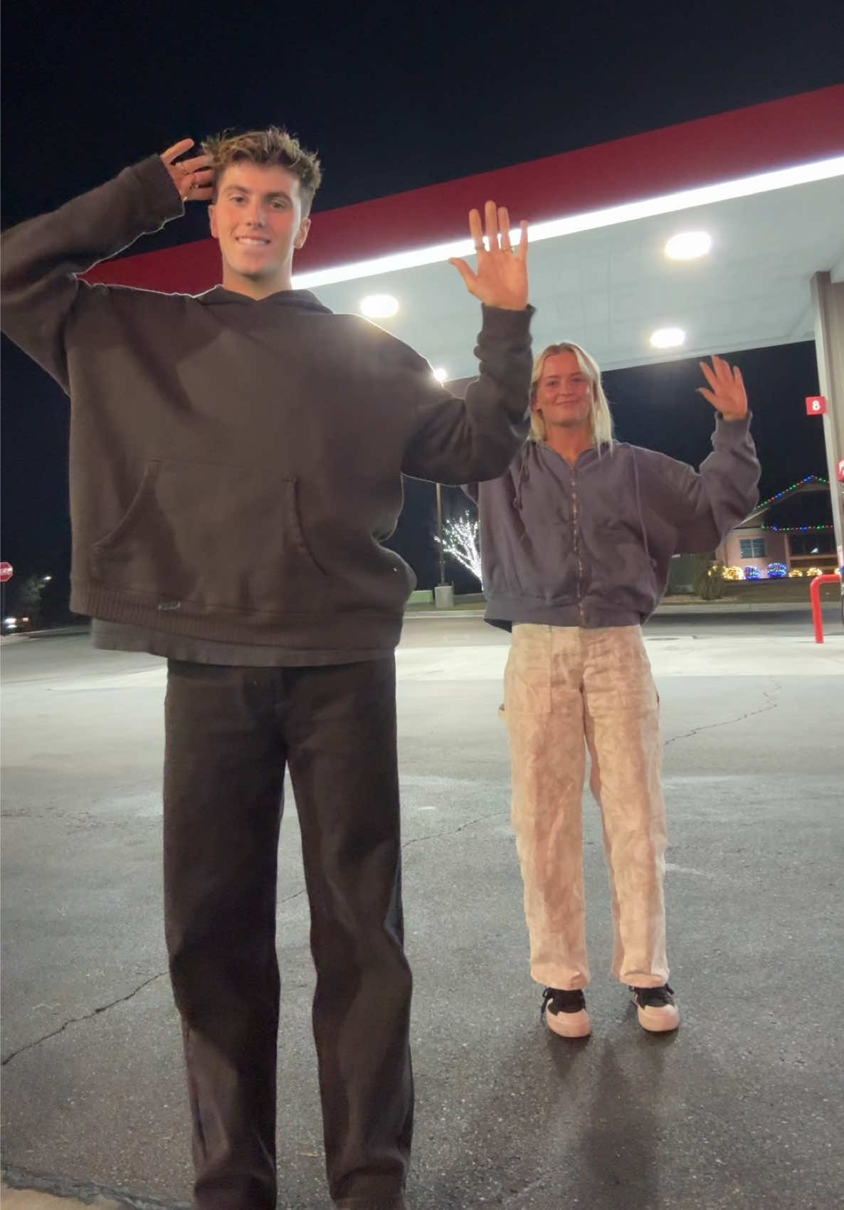 ANOTHER GAS STATION RUN WITH MY BESTIE BOO @hailee ⛽️🙌🏻😁 WEARING @Elwood > !!  #dance #dancer #dancers #dancing #dancechallenge #dancetrends #dancetrend #utah #fyp #OOTD #ditl #outfit #fit #outfits #fits #maverick #gas #bestie #bestie #besties 