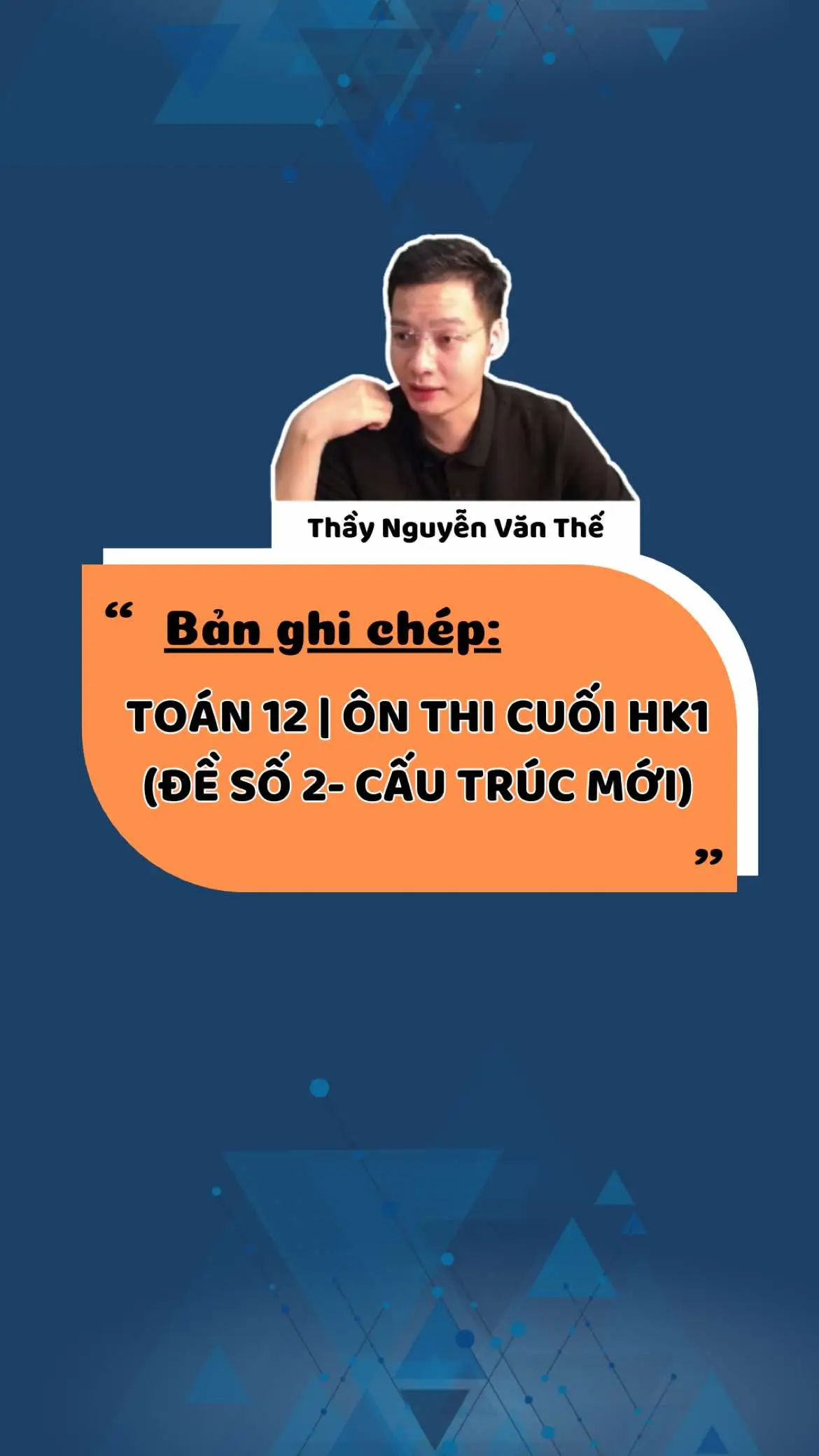 Bản chép tay: Chữa đề ôn thi cuối hk1 số 2 - Toán 12 - Cấu trúc mới #toanthaythe #vulaci #vulaci3k #thaynguyenvanthe #hoctoanthaythe #nguyenvanthe #thaythedaytoan #HocCungTikTok #LearnOnTikTok #toán12 #thptqg2025 #decuoihk1 