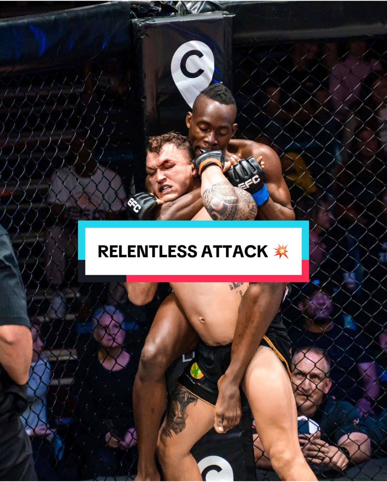 When Allistar Kunene gets on your back, YOU’RE IN TROUBLE! #EFC #MMA #MixedMartialArts #Submission #TapOut #SportsOnTikTok 