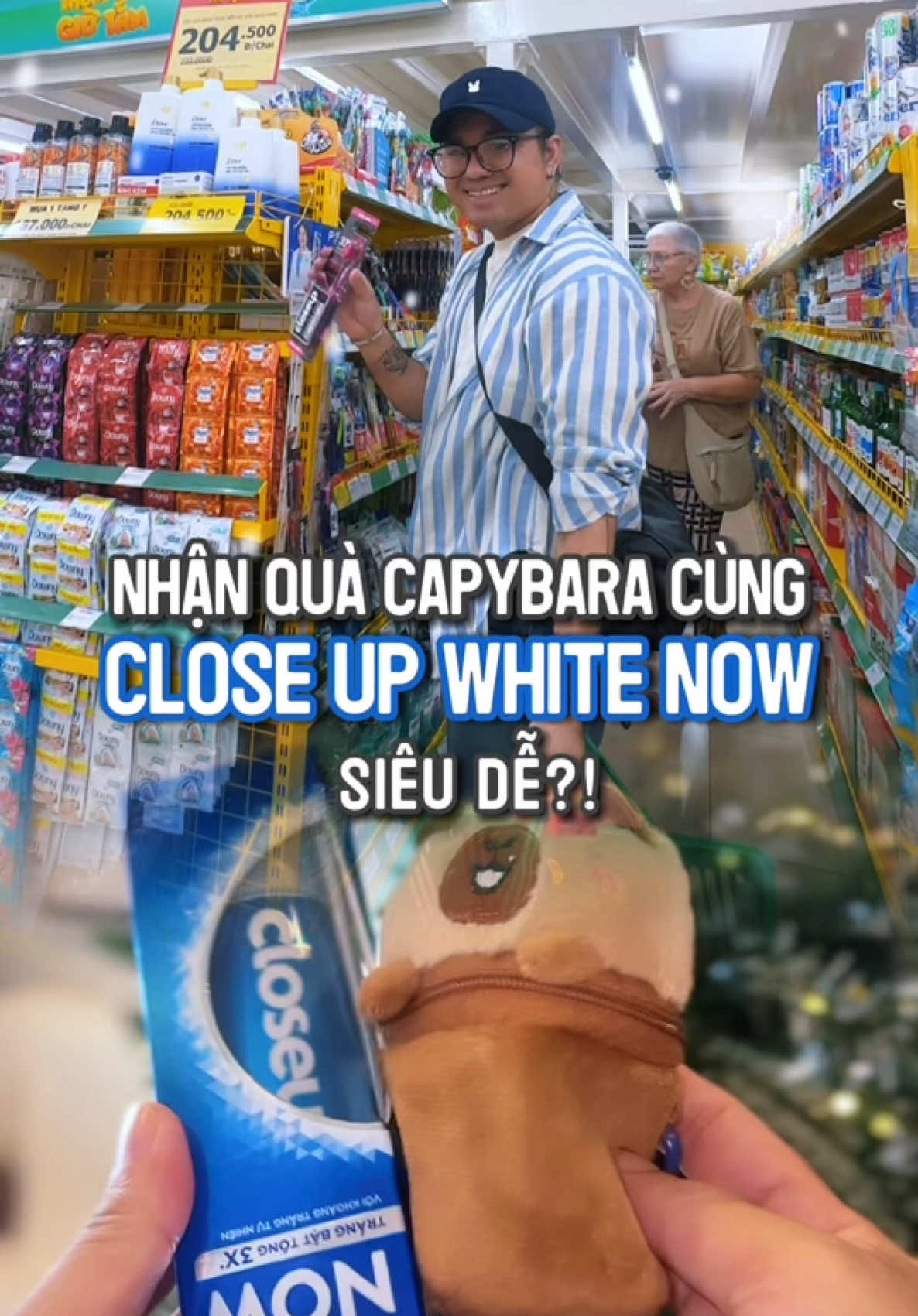 Ai tín đồ của mấy bé Capybara siêu cute thì ghé Bách Hoá Xanh sớm, mua Closeup White Now để nhận quà sớm nhen 🙈  #Closeupvietnam #Closeupwhitenow #CloseupBHX  #hợptáccùngUnilever #Cuongkhii 