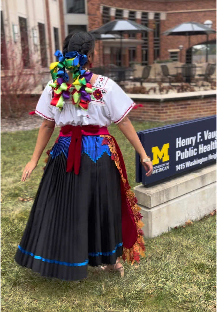 P’urépecha baddie from Michoacán to Michigan! Go Blue! Thankful for my community, but especially my loving husband, who was my rock throughout my MPH and MSW programs. #UniversityofMichigan #OrgulloPurepecha #MPH #MSW 