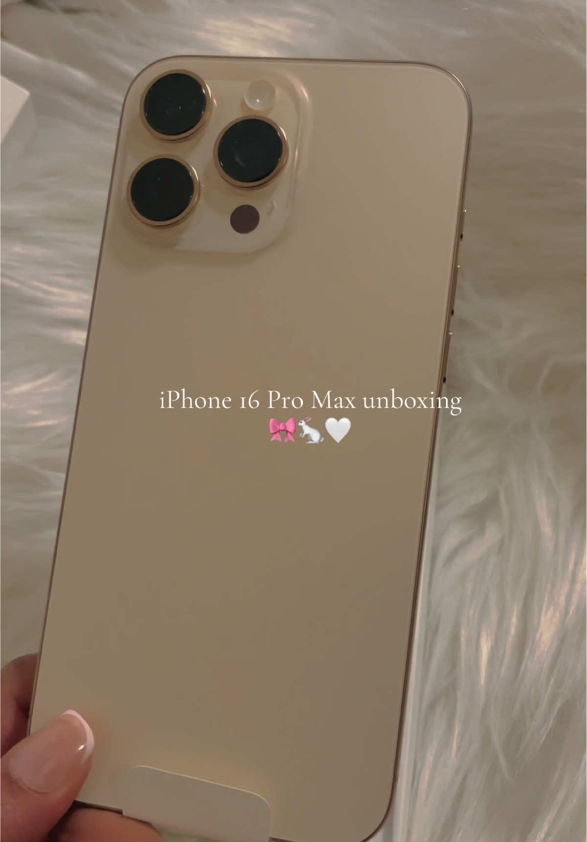 Unbox my new iPhone 16 Pro Max with me 🎀🐇🤍 #CapCut #appleunboxing #iphone16promax #iphone16unboxing #pinkaesthetic #birthdaygifts #fyp #italy #srilankan @Nathasha Perera 