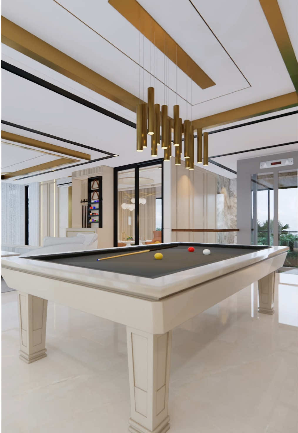 Desain Interior Billiard Room Rumah Bapak RSL @ Jakarta Tim Emporio Interior . Luas Ruangan : 79.53 m2 . . #desaininterior #interiordesign #design #interior #emporiointerior #arsitek #architect #jasainterior #desainrumah #desaininteriormewah #jasainteriorrumah #desaininteriorfavorit #arsitekonline #jasadesaininterior #interioridaman #interiorcantik #interiormewah #arsitekrumah #desaininterioridaman #interiorimpian #inspirasiinterior #designinterior #arsitekrumahmewah #rumah