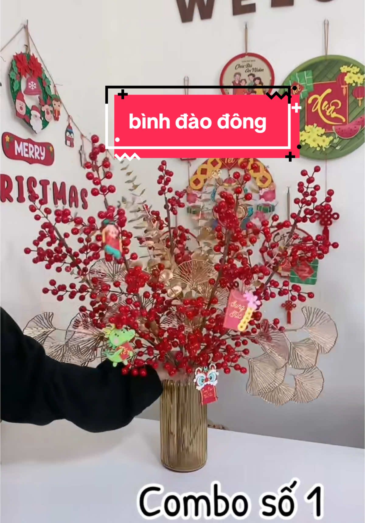 combo bình hoa đào đông #kỷniệmxưa #dnhomelife #decor #trangtri #trangtritet #tet2025 #binhhoadaodongdo #daodongdo #xuhuong 