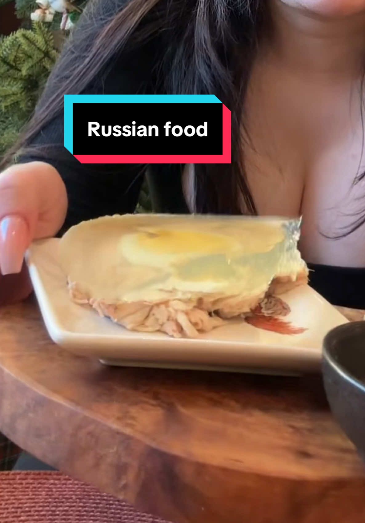 Trying holodets and other russian foods (shoutout russian friend) #holodets #russianfood 