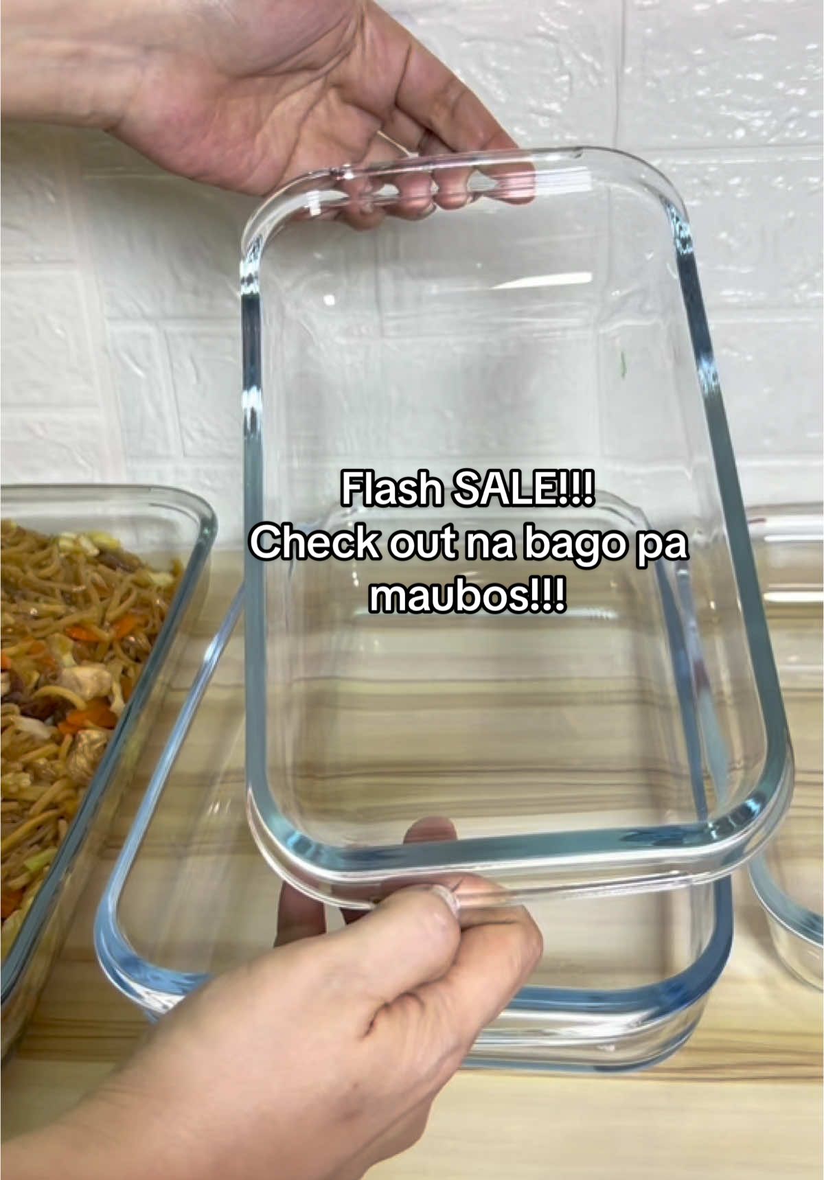 Buy1 Take1 rectangular baking dish #glassbakingdish #rectangularglass #foodcontainer #glassware #servingdish #bakeware #borosilicateglass 
