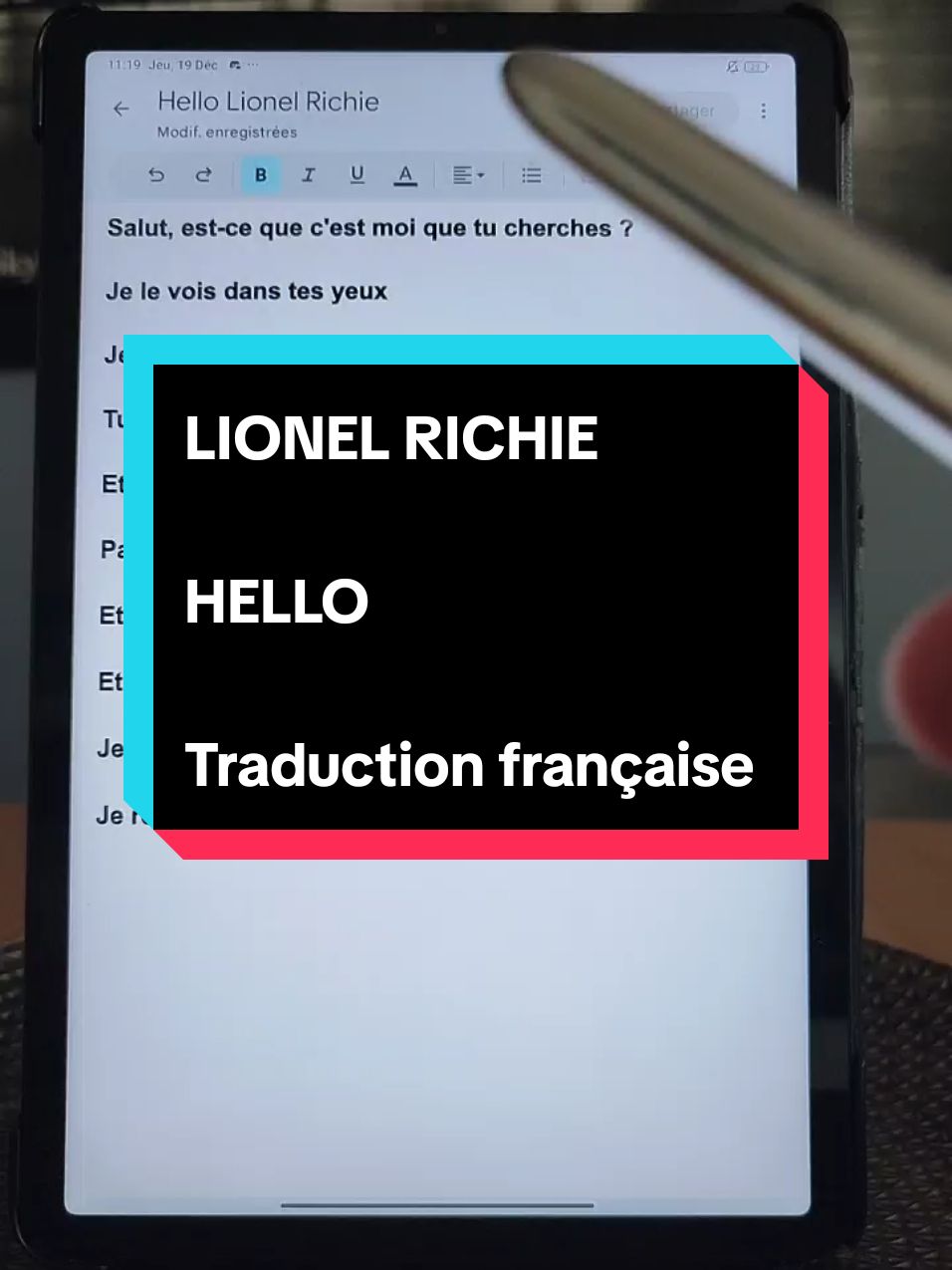 Lionel Richie - hello #lionelrichie #hello #paroles #musique #traductionfrancaise #francais #traduction 