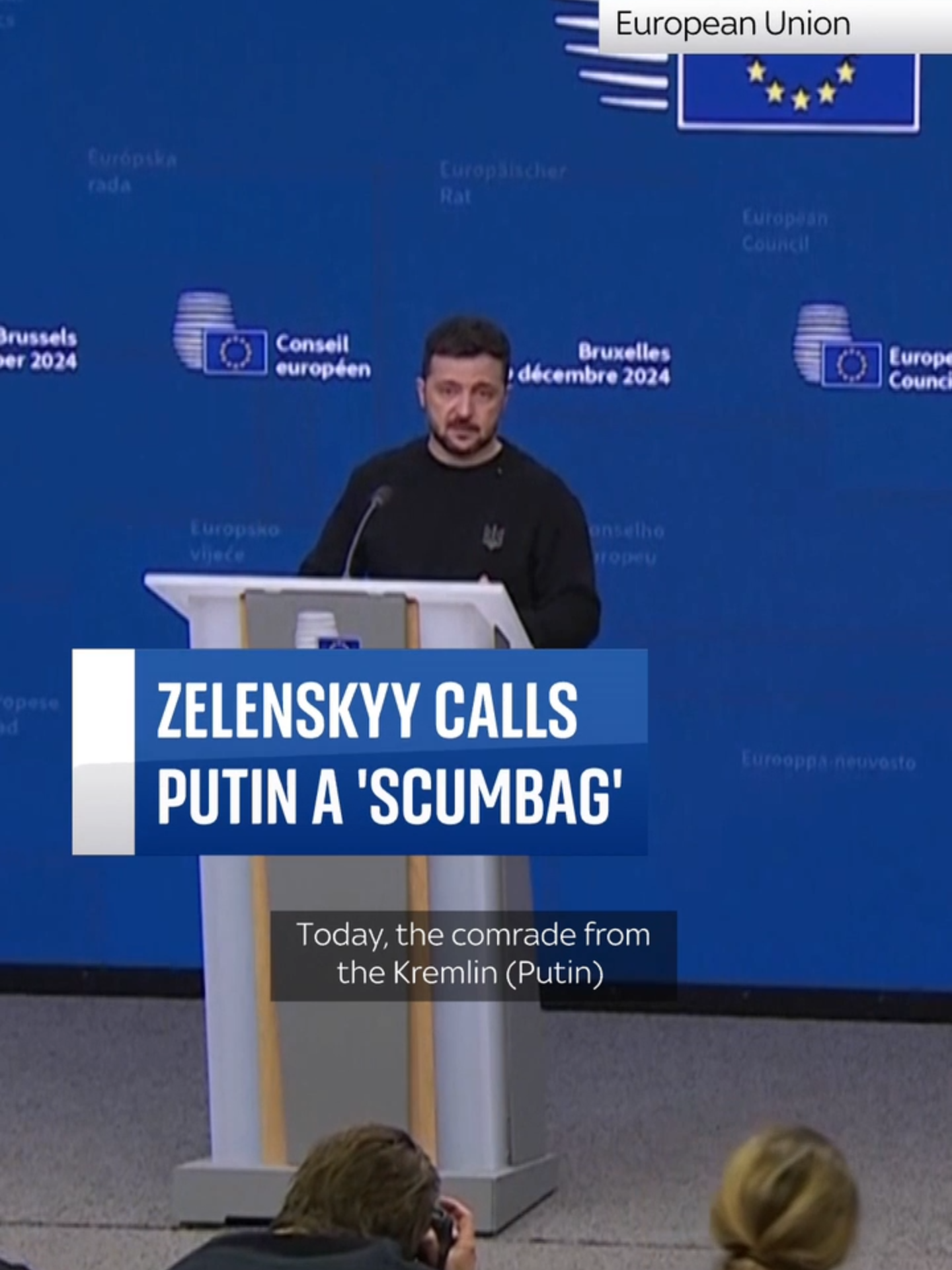 #Zelenskyy calls #Putin a 'scumbag' over his plans to strike #Kyiv