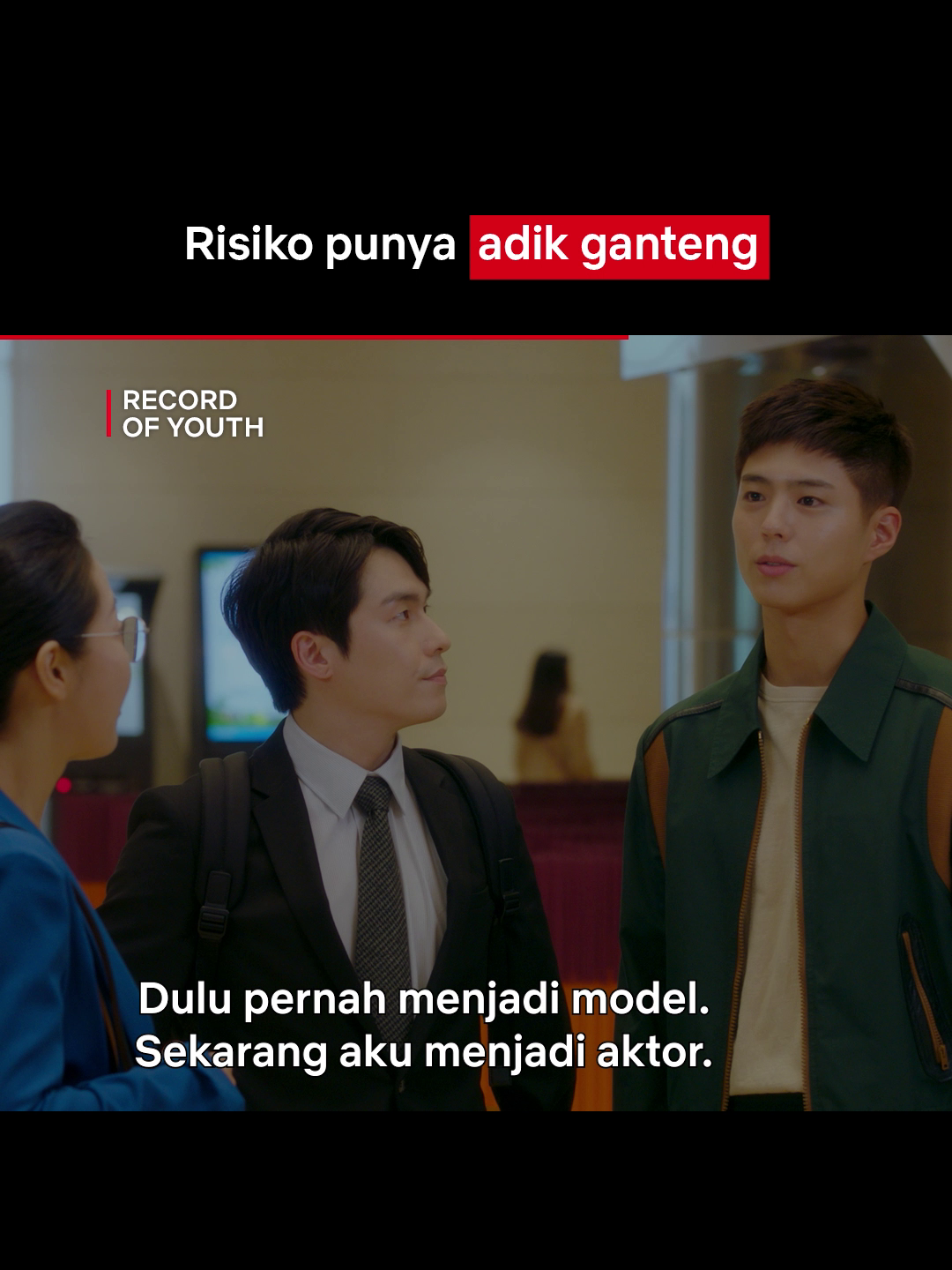 Sikap ke orang bisa berubah tergantung ganteng apa nggak 😮‍💨 #ParkBoGum #RecordOfYouth #Drakor #NetflixIndonesia