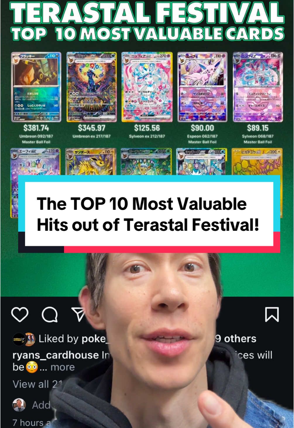 The Top 10 Most Valuable Hits in Terastal Festival ex! 😲🥇 #pokemoncards #pokemontcg #terastalfestival #terastalfestivaltophits  