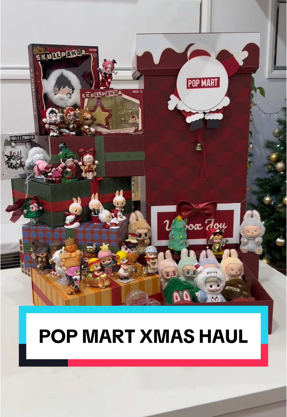 I’m definitely on Pop Mart’s nice list this year because they sent me this ENOURMOUS chimney full of blind boxes and presents, including Labubu, Skullpanda, Hacipupu, Flabjacks, Hirono, Molly and more! Easily the coolest Christmas present I’ve ever been sent, tune in to @POP MART AU’s Instagram tomorrow from 4pm to hopefully win some presents of your own! #popmart #labubu #skullpanda #hirono #hacipupu #gifted