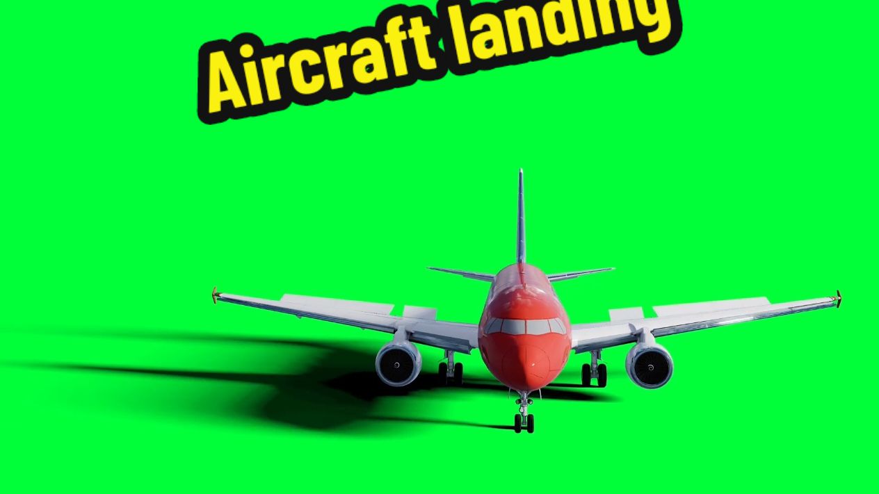 Aircraft landing #greenscreenchallenge #greenscreen #greenscreenvideo #greenscreeneffect #foryou #fyp #pfy #aircraft #landing 