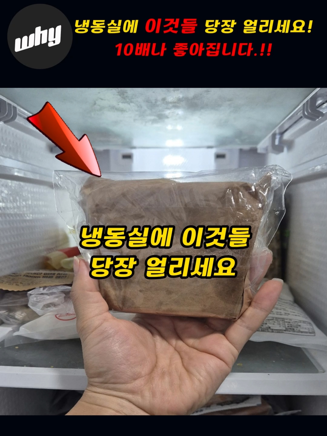 냉동실에 