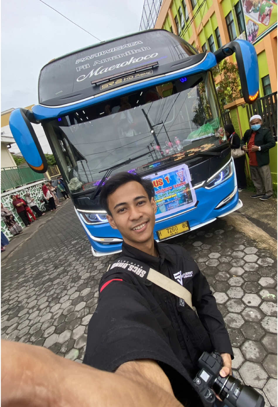 Indahnya kerja sesuai hobi😜#buspariwisata #dokumentation #tourleader 