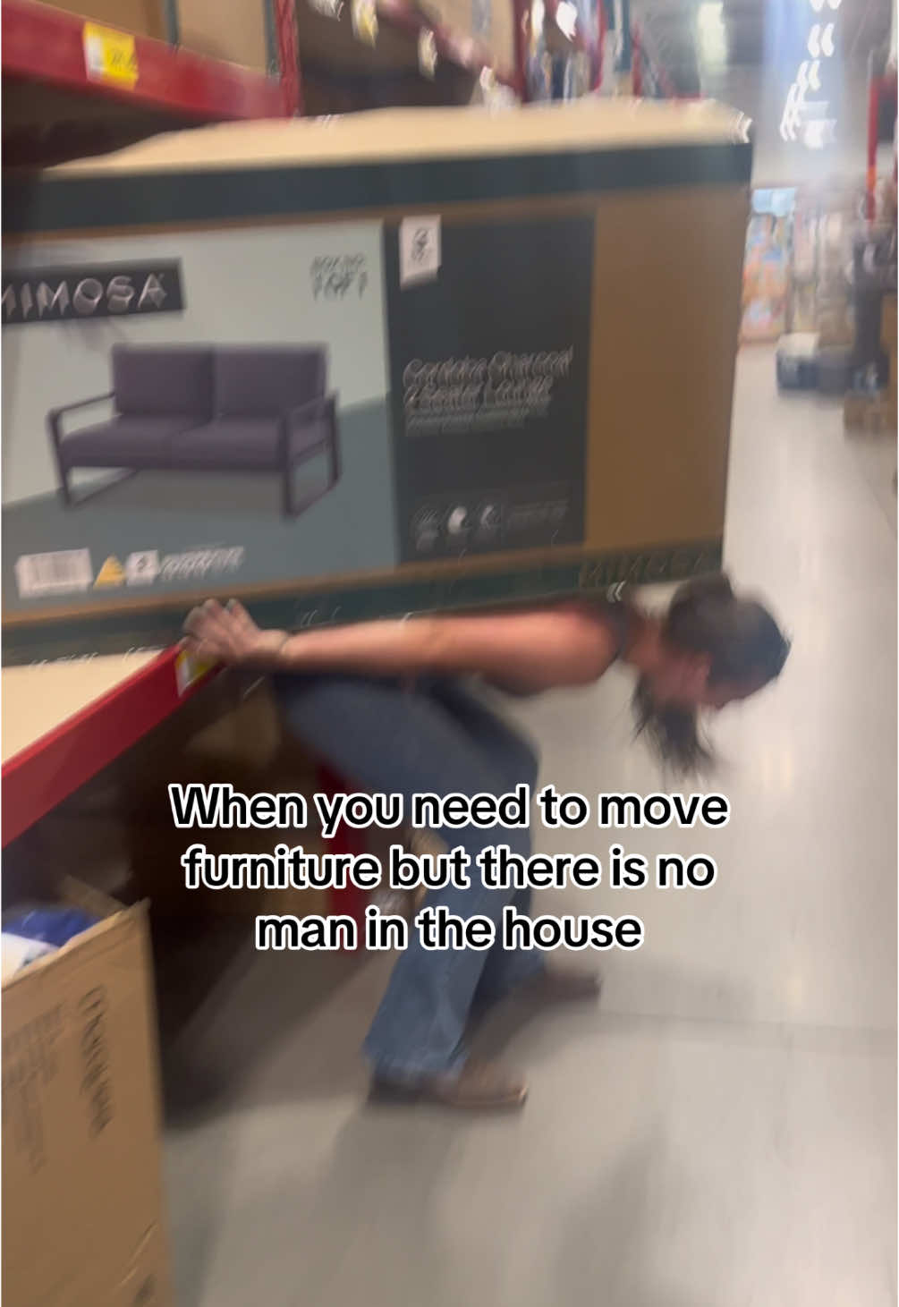 She refused a trolley @SHANNO  #furniture #bunnings #trolley #ytg 